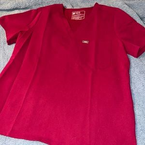 Berry figs scrub top